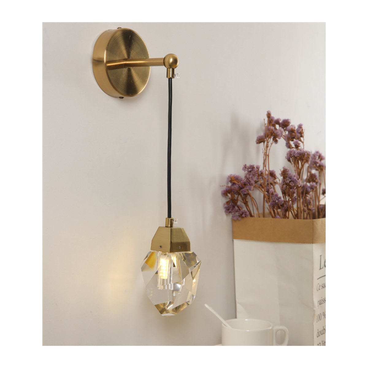 Moderne Wandleuchte LZPZ RUI in Gold mit G9 Fassung aus Metall für Wohnzimmer und Schlafzimmer - Bild 1