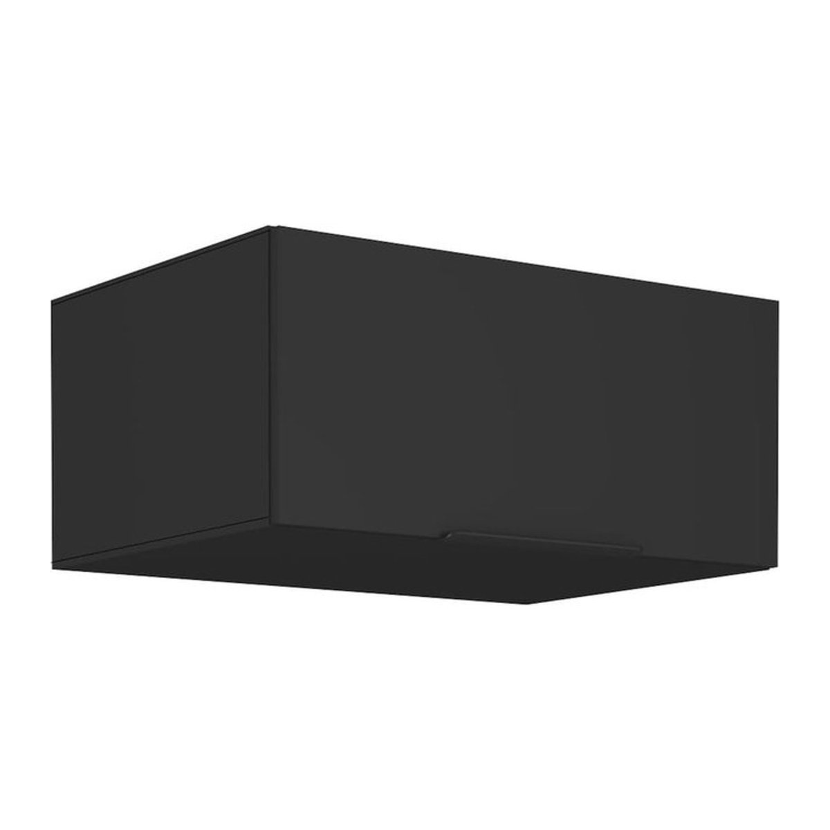 Moderner Aufsatzschrank Hochschrank SIENA in Schwarz mit 80 cm Breite - Bild 1