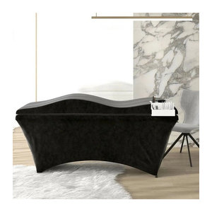 Moderner ergonomischer Topper in Schwarz für Wimpern-Salons und Schlafzimmer