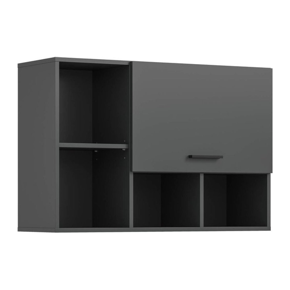 Moderner Hängeschrank Free von xonox.home in Anthrazit mit Drehtüren B/H/T: 95 x 64 x 34 cm - Bild 1