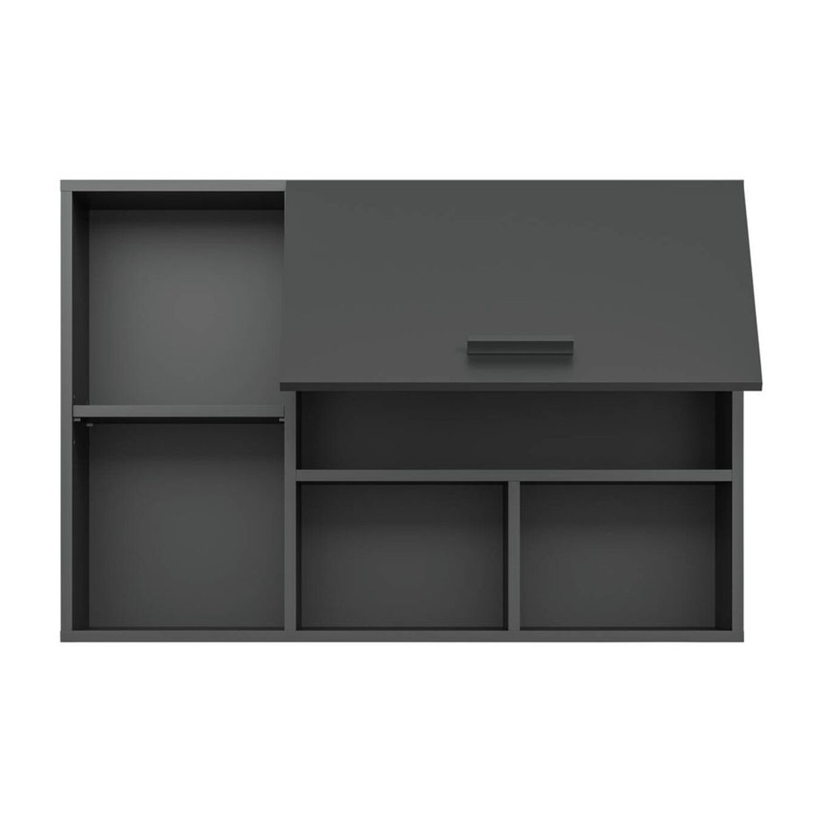 Moderner Hängeschrank Free von xonox.home in Anthrazit mit Drehtüren B/H/T: 95 x 64 x 34 cm - Bild 3