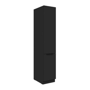 Moderner Küchen Hochschrank SIENA Vorratsschrank in Schwarz mit 40 cm Breite