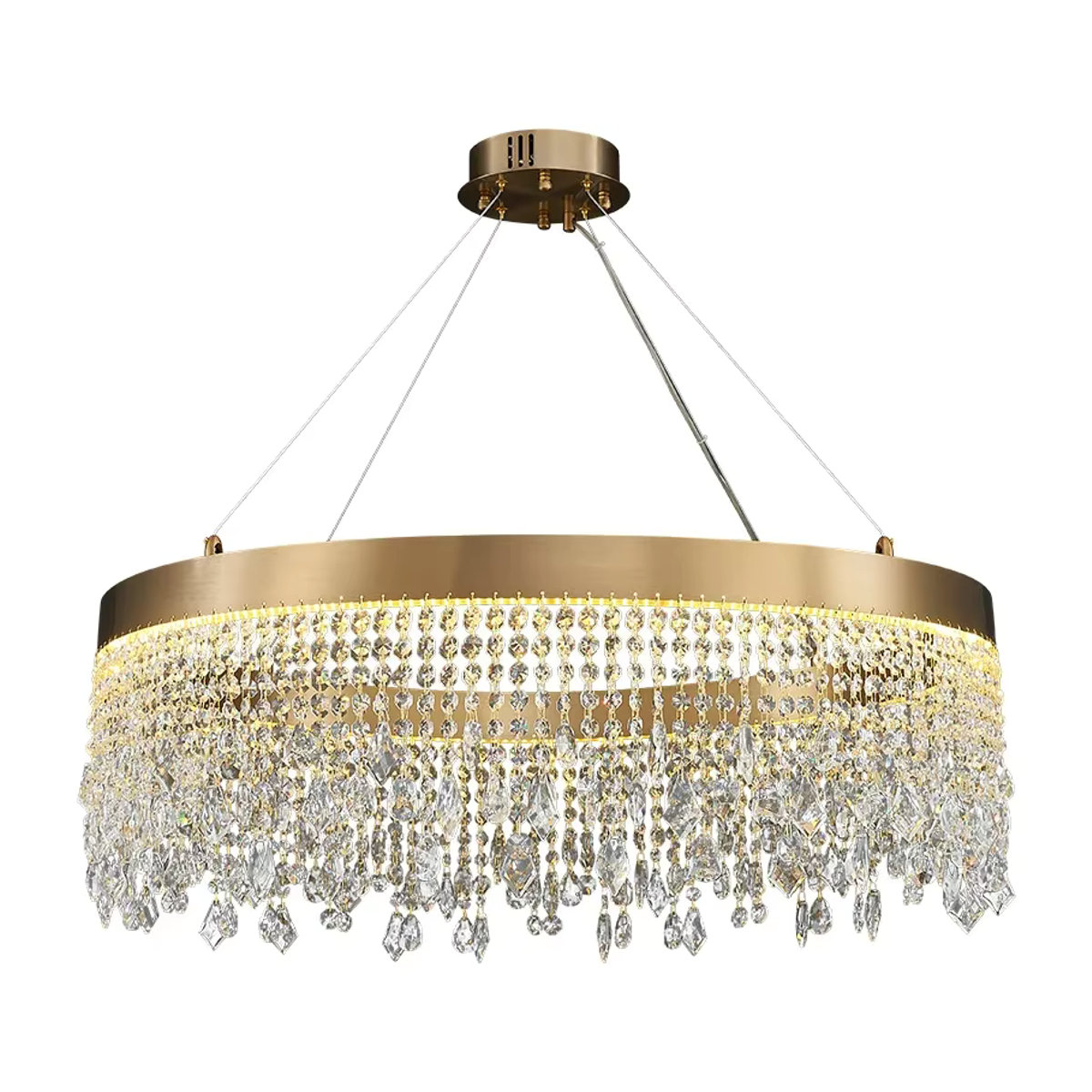 Moderner LED Kristall Kronleuchter aus Glas von ZIMULONG für Wohnzimmer, Esszimmer und Küche - Bild 3