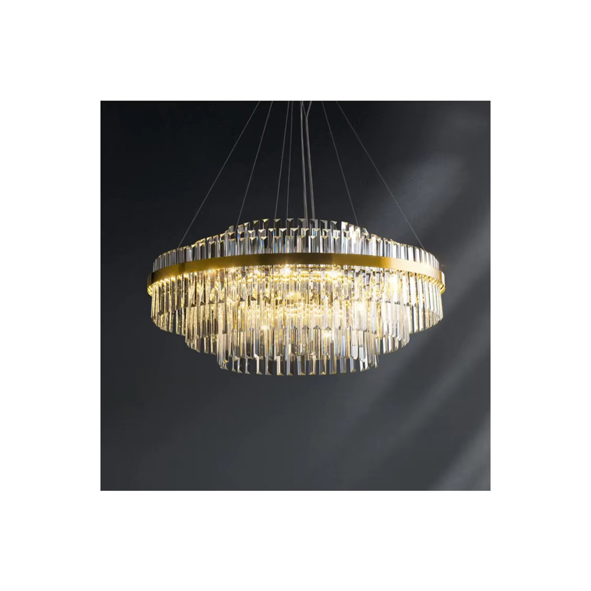 Moderner LED Kristall Kronleuchter von TAONUANSHU für Wohnzimmer und Esszimmer - Bild 4