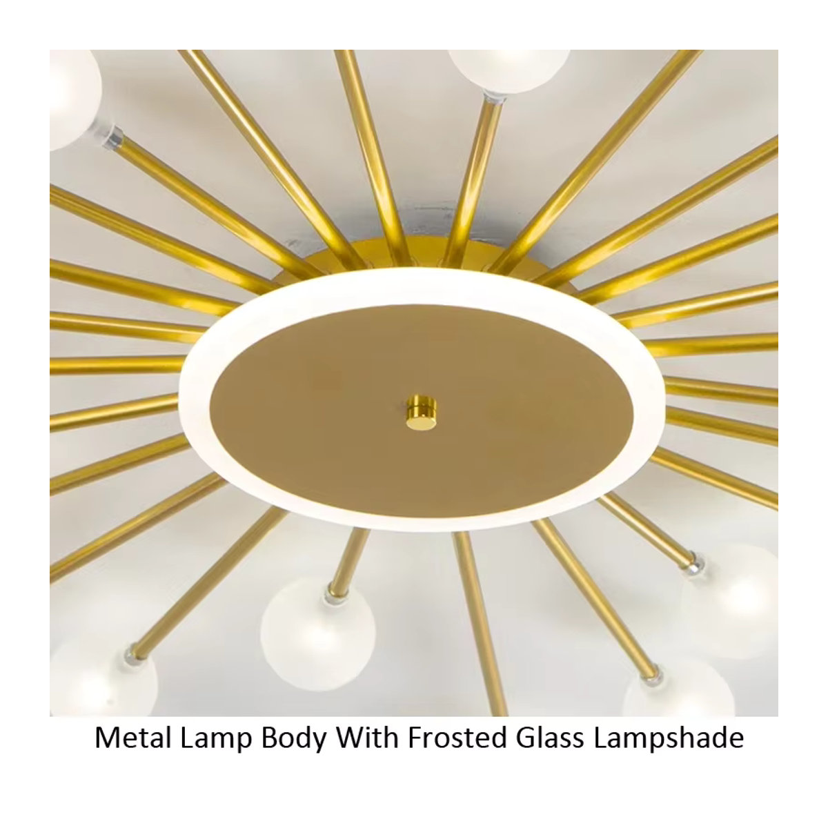 Moderner LED-Kronleuchter aus Glas von JIANKEXING in Schwarz für Wohnzimmer, Schlafzimmer und Küche - Bild 5