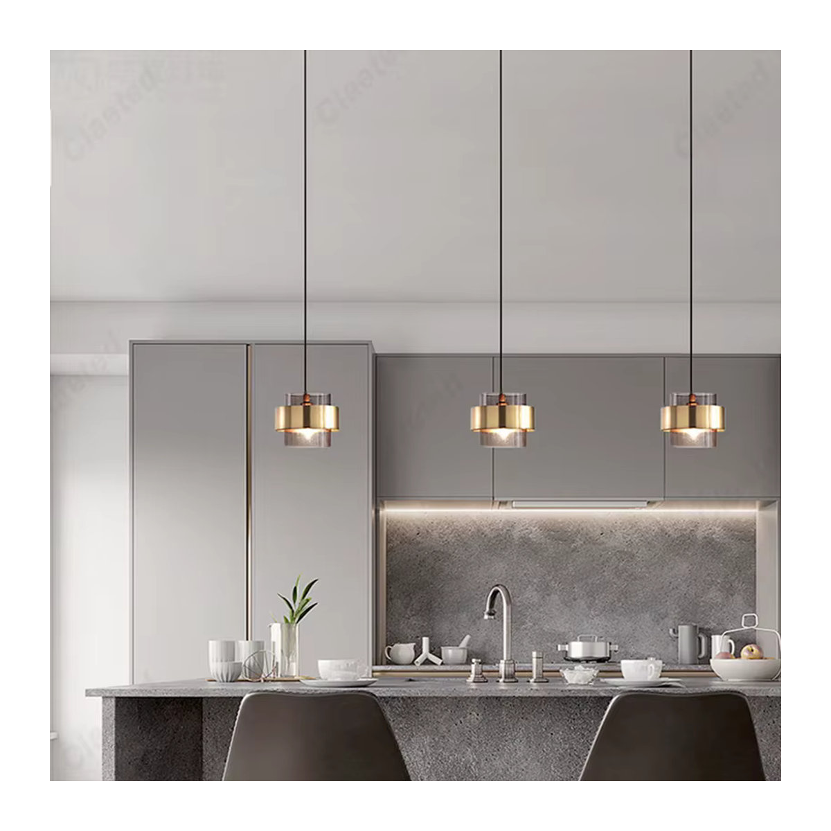 Moderner LED Kronleuchter aus Metall von Claeted für Wohnzimmer, Schlafzimmer, Hotel oder Restaurant - Bild 4