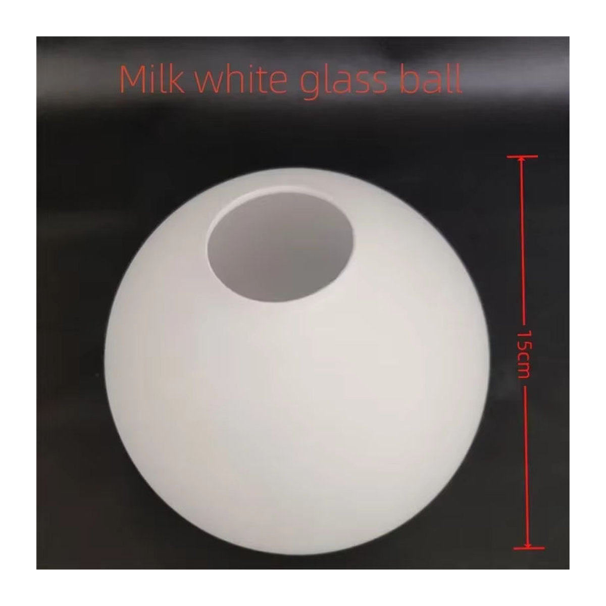 Moderner LED-Kronleuchter von JIANKEXING mit milchweißen Glaskugeln und E27 Fassung in Weiß - Bild 3