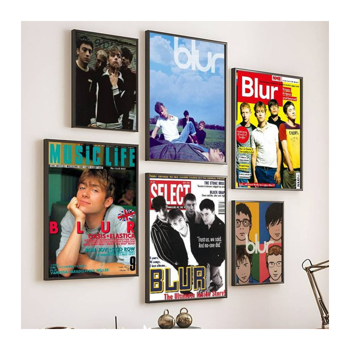 Modernes B-Blur Rapper Poster als mehrfarbiger Wanddruck im Hochformat für deine Heimdekoration - Bild 1