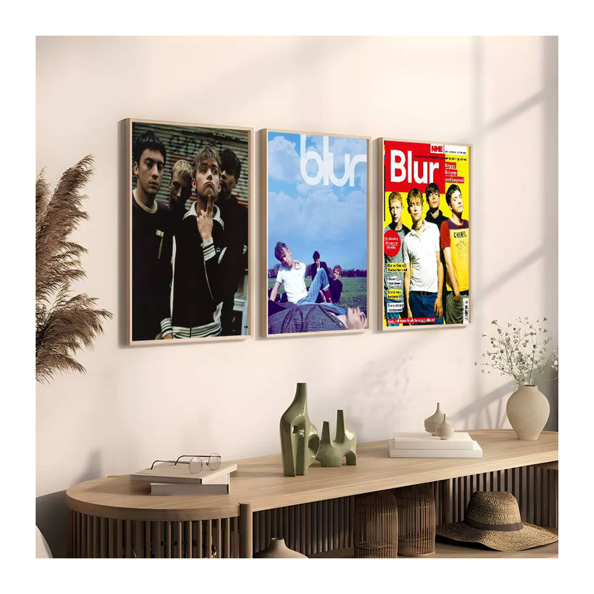 Modernes B-Blur Rapper Poster als mehrfarbiger Wanddruck im Hochformat für deine Heimdekoration - Bild 2