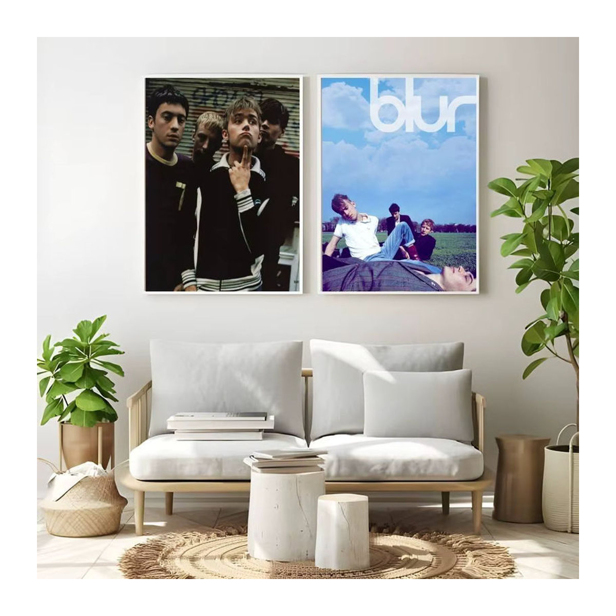 Modernes B-Blur Rapper Poster als mehrfarbiger Wanddruck im Hochformat für deine Heimdekoration - Bild 3