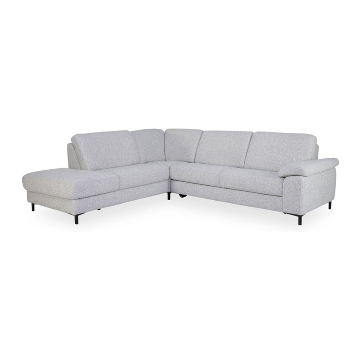 Modernes Ecksofa Mondo Maestra aus Stoff in Grau, Silber oder Schwarz mit linksseitiger Ausrichtung - Bild 1