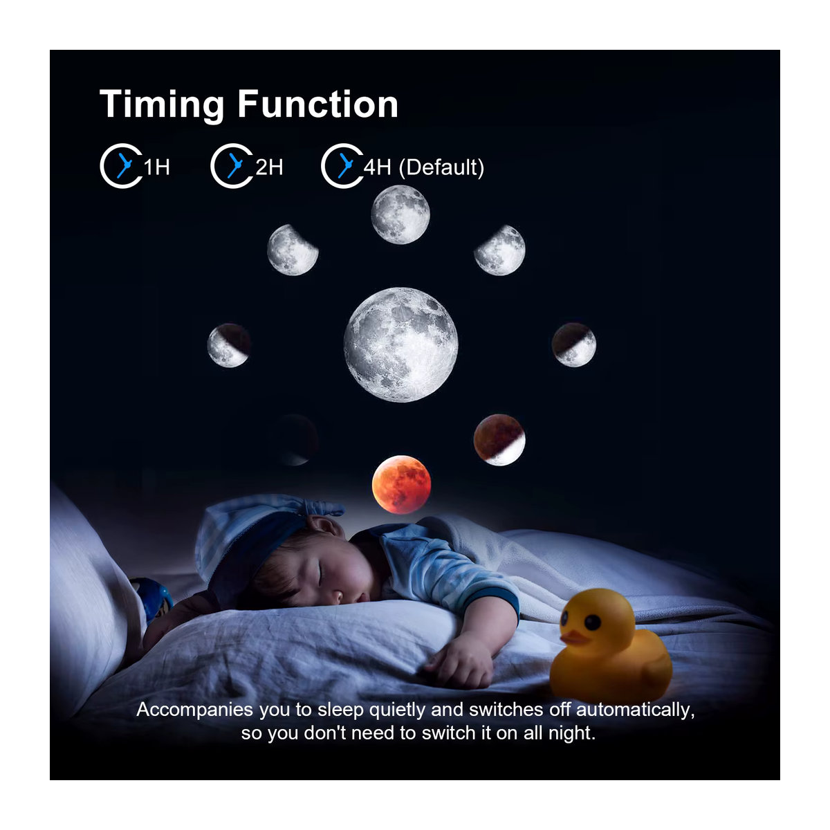 Modernes Galaxie-Projektor Planetarium Sternprojektor mit realistischem Sternenhimmel und Solarsystem-Konstellationsmond in Schwarz - Bild 6