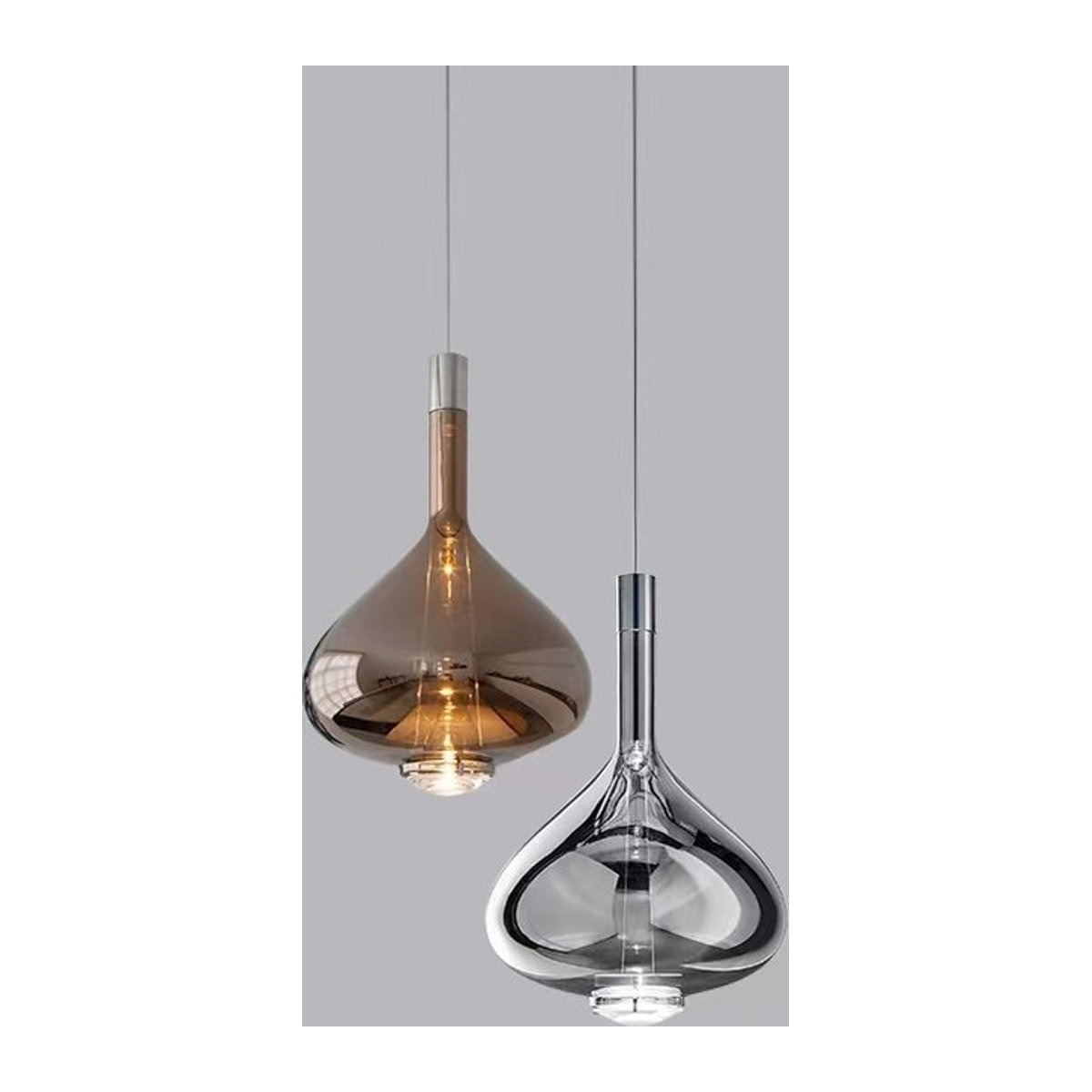 Modernes LED-Glas-Pendelleuchten-Set von JIANKEXING in Braun für dein Zuhause - Bild 1