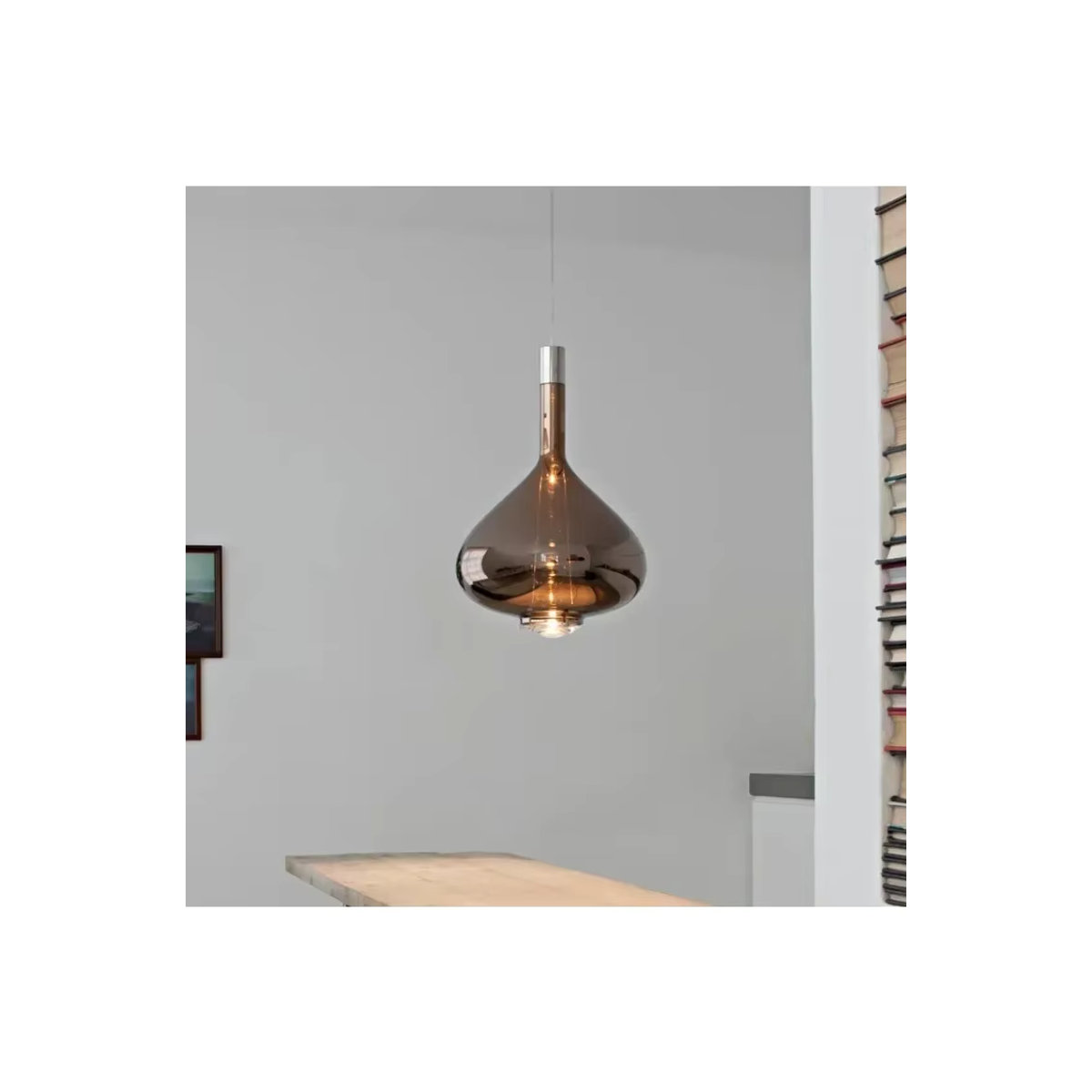 Modernes LED-Glas-Pendelleuchten-Set von JIANKEXING in Braun für dein Zuhause - Bild 2