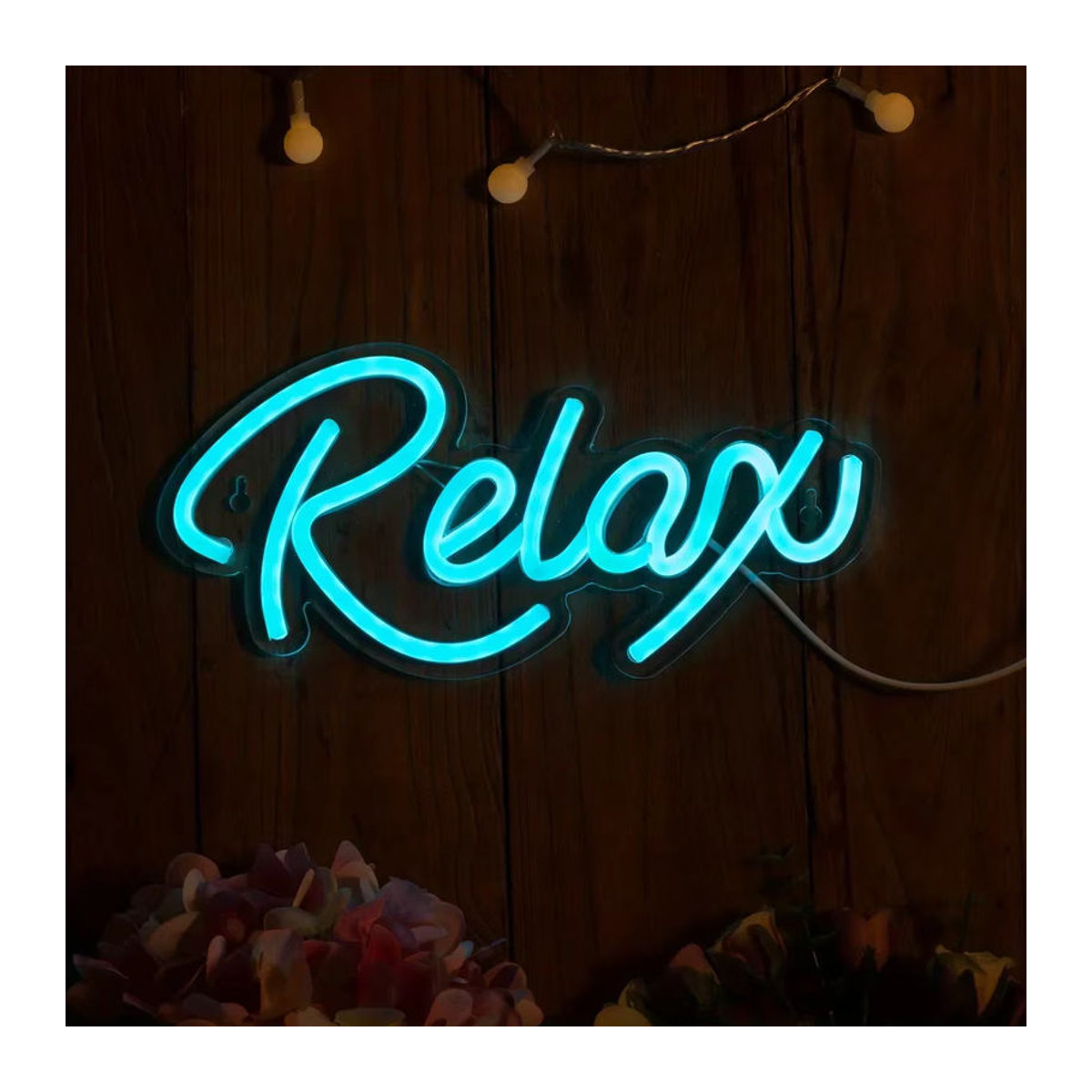 Modernes LED Neon-Schriftzug Design in Blau für deine Party- und Wohnraumdekoration - Bild 2