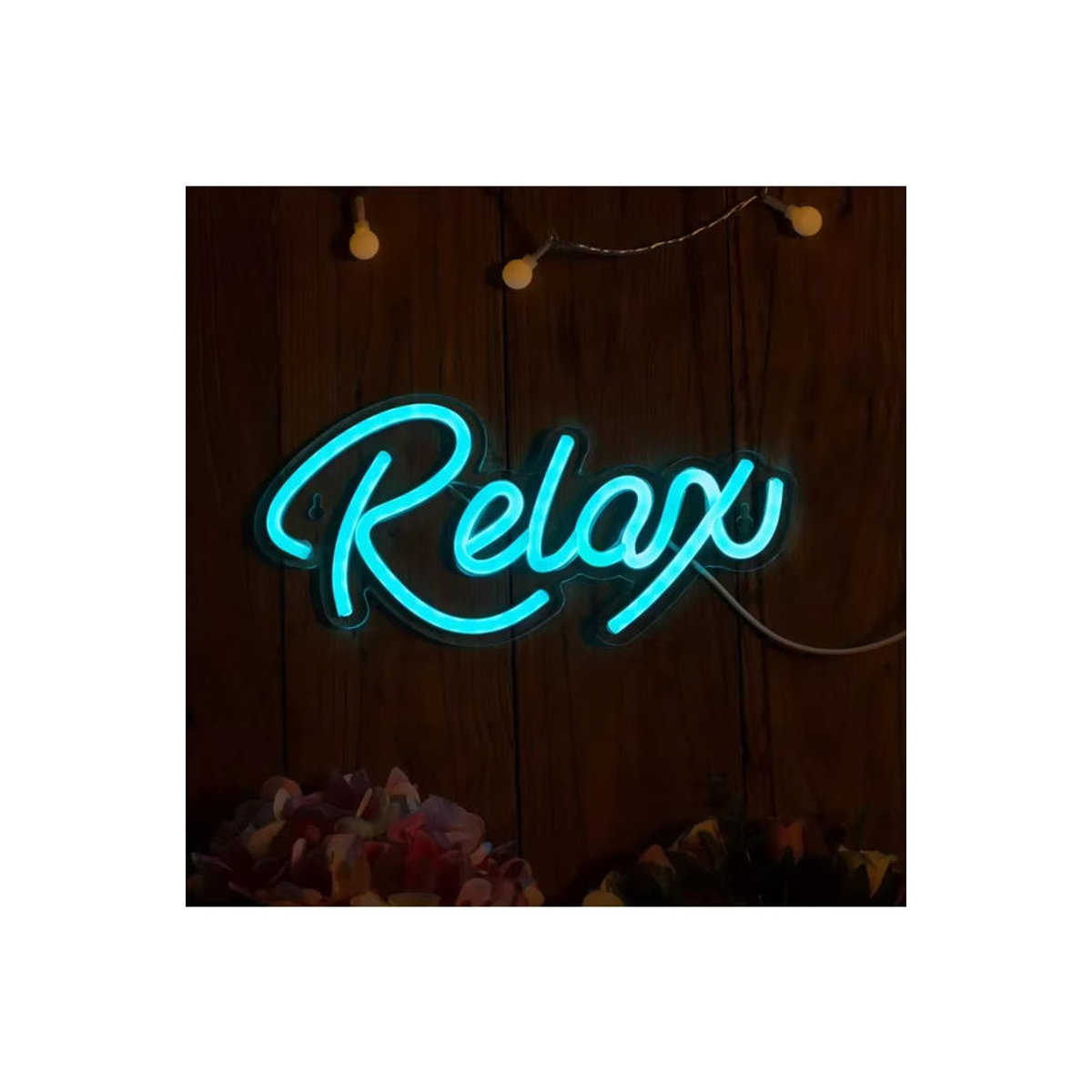 Modernes LED Neon-Schriftzug Design in Blau für deine Party- und Wohnraumdekoration - Bild 4