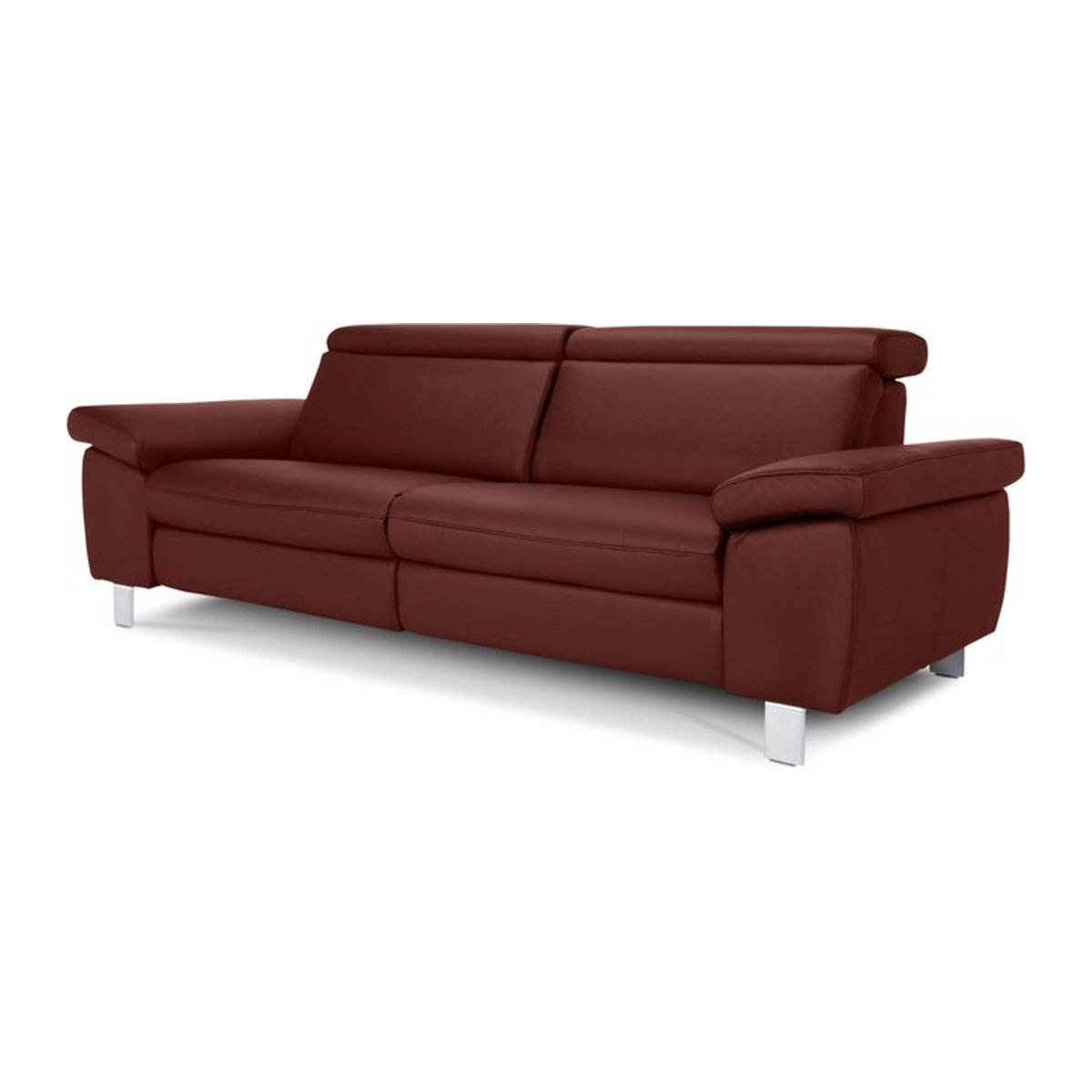 Modernes Modulsofa TONGA von vito aus Echtleder in Braun oder Rot - Bild 1
