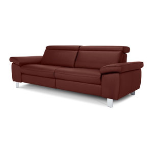 Modernes Modulsofa TONGA von vito aus Echtleder in Braun oder Rot
