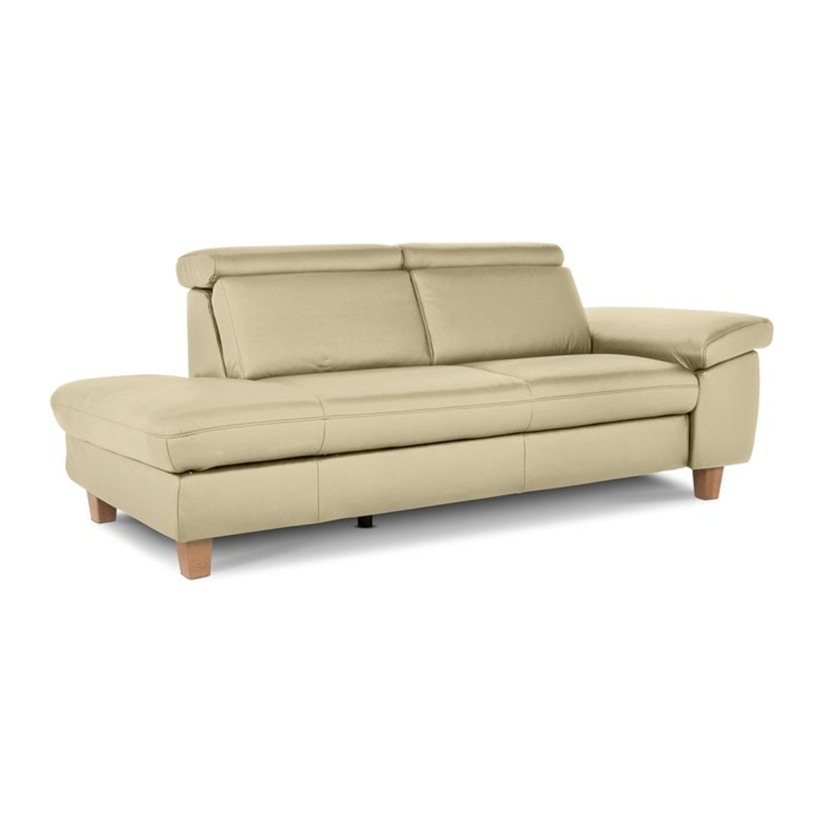 Modernes Recamiere Vico in Weiß oder Beige - Bild 1