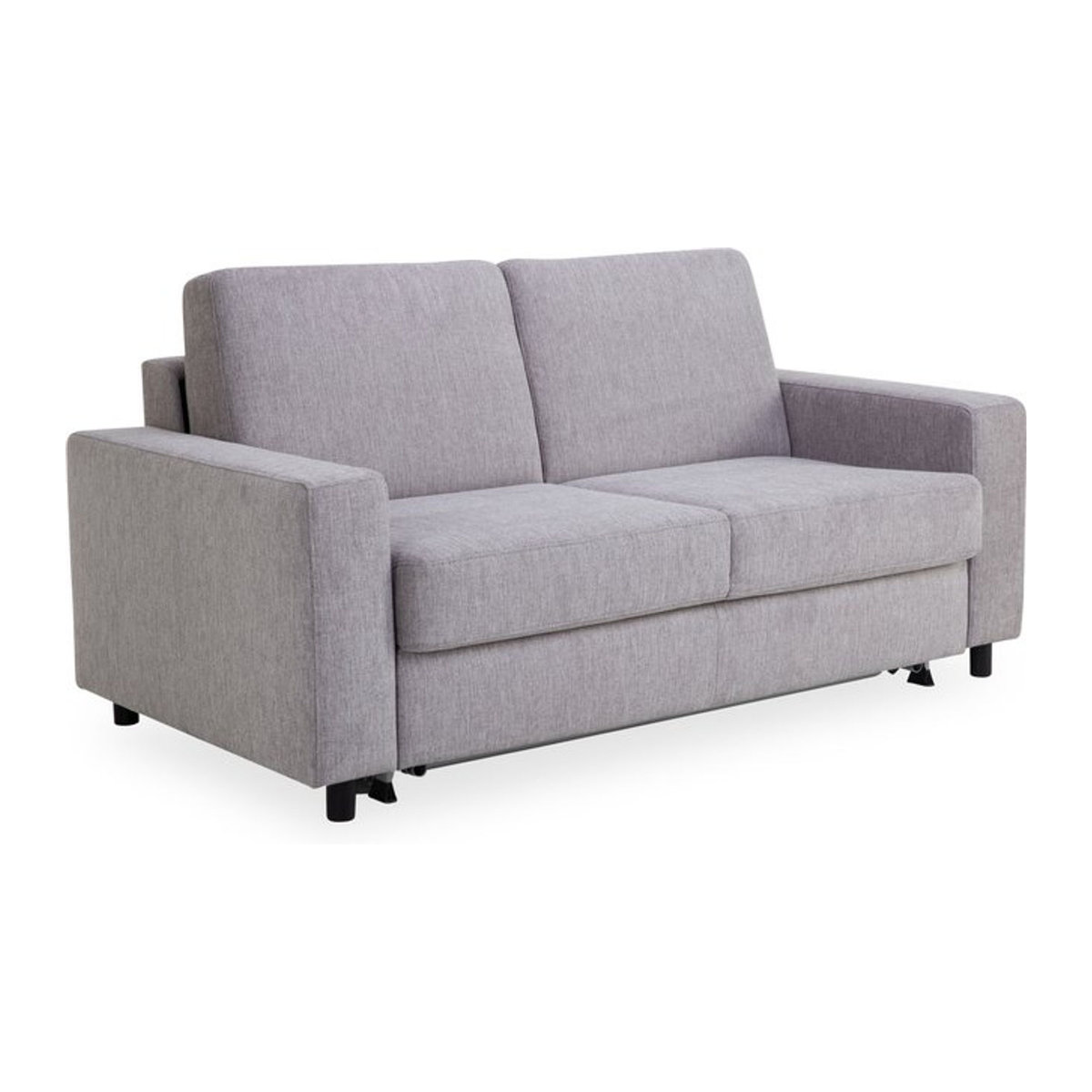 Modernes Schlafsofa PHOENIX aus Stoff und Holz in Grau und Schwarz - Bild 1