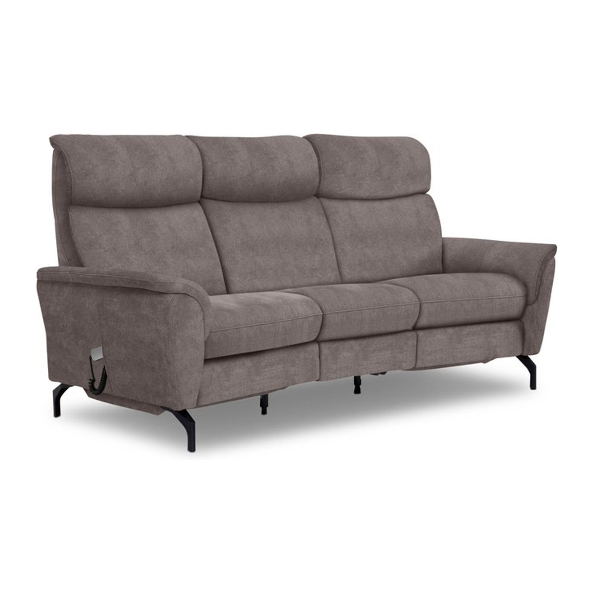 Modernes Sofa Mondo Mento Zweier Dreier Sitzer in Taupe Meliert aus Stoff - Bild 1