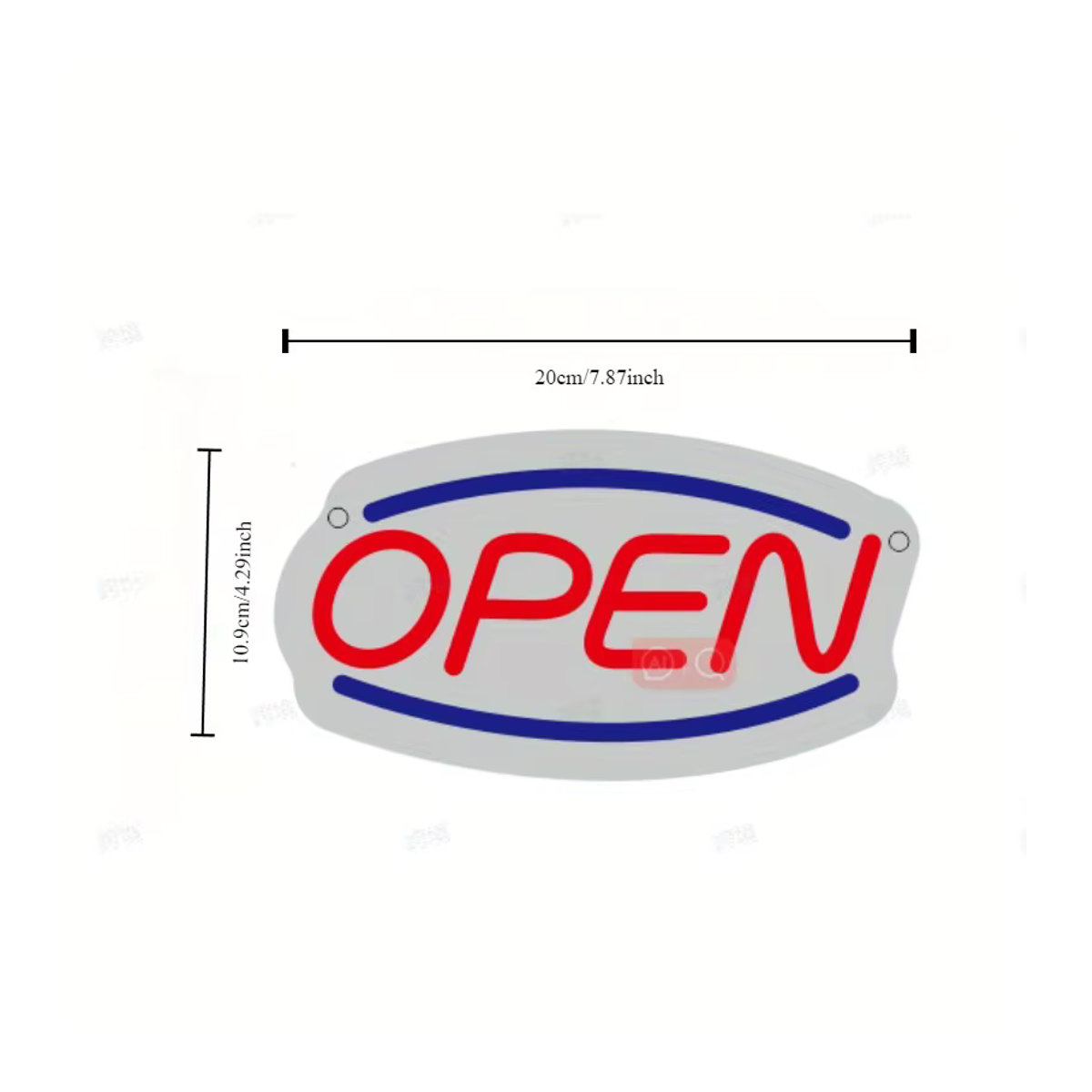 Modernes USB LED Neon Offen Schild in Bunt für Bars, Cafés und Geschäfte - Bild 3