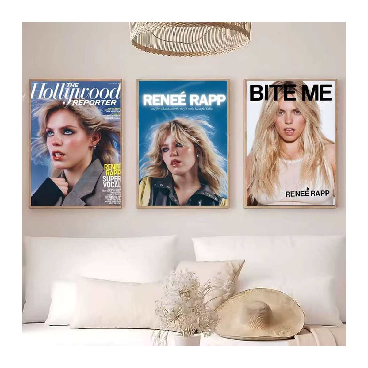 Modernes Wandposter R-renee Rapp Porträt in Mehrfarbig als Wanddekoration aus Papier - Bild 4