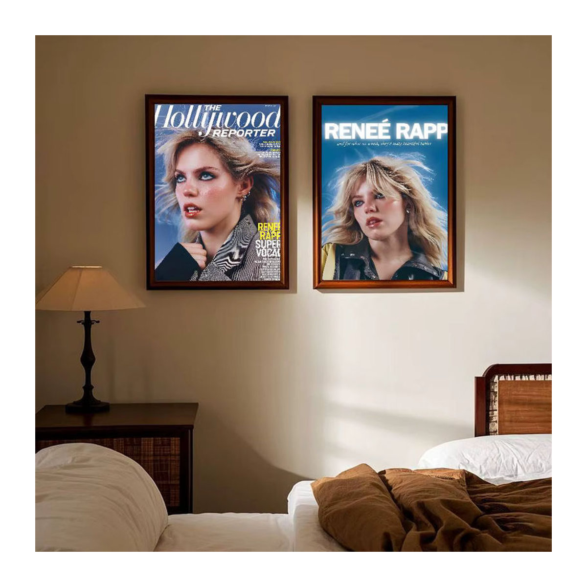Modernes Wandposter R-renee Rapp Porträt in Mehrfarbig als Wanddekoration aus Papier - Bild 5