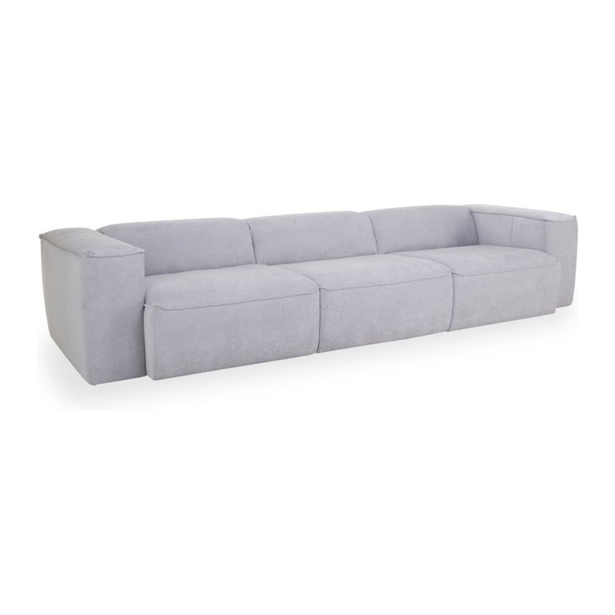 Modulsofa SYSTEMPOLSTER MABEL in Grau und Silber aus Polyester Stoff, Modern, Breite: 331 cm - Bild 1
