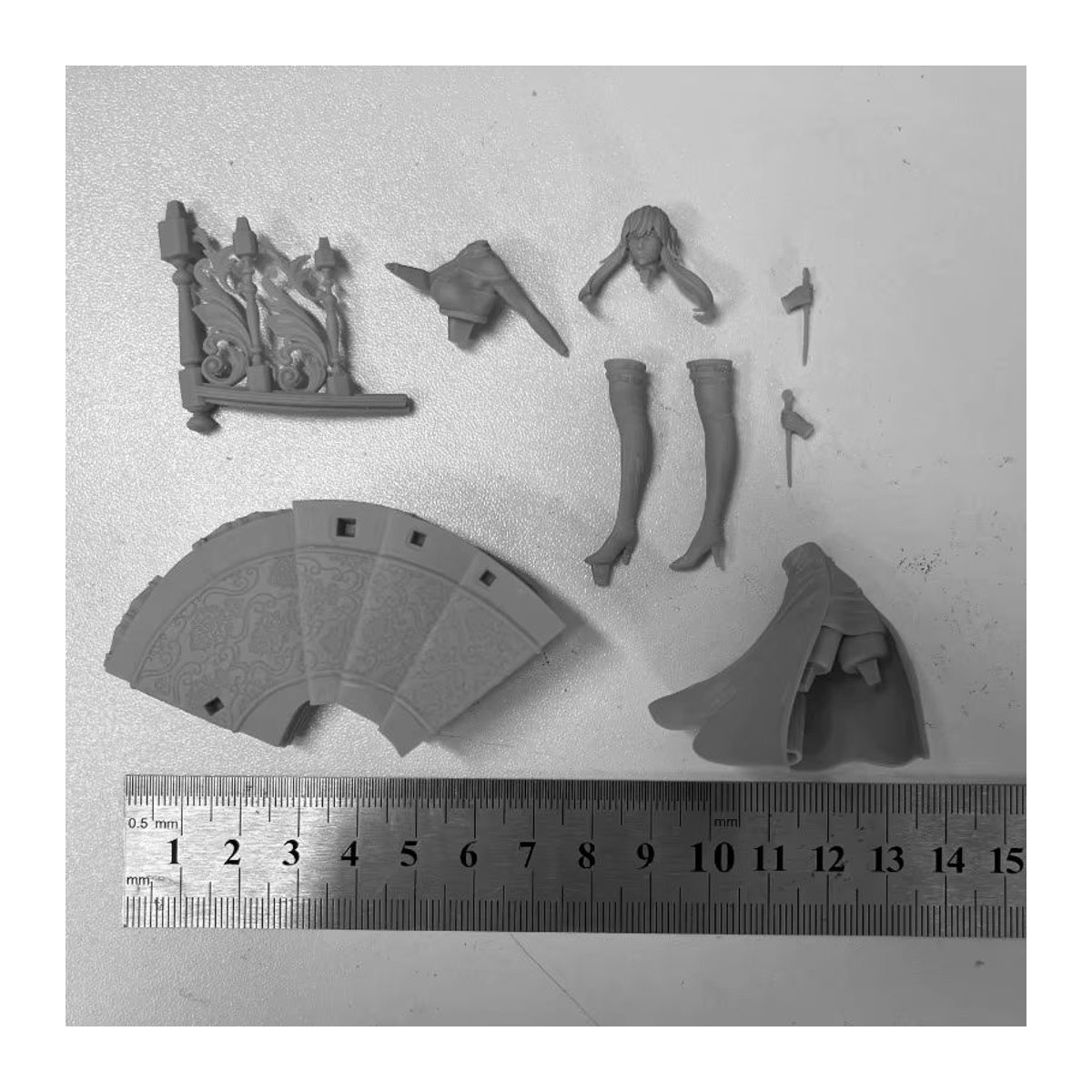 MODX Assassin-Harzfigur in Schwarz, Fantasy-Miniatur-Modellbausatz im Maßstab 1:24 für Hobby und Dekoration - Bild 2