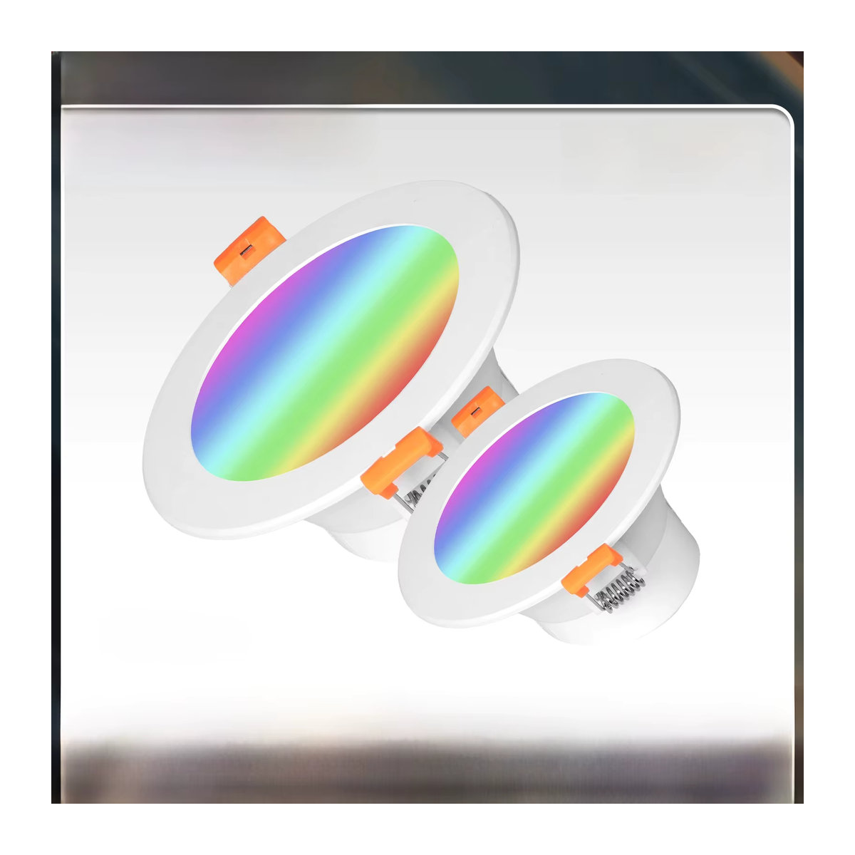 MOES Smart LED Downlight Zigbee Einbaustrahler mit RGB Farbwechsel und dimmbarer Warm-Kaltweiß Funktion, kompatibel mit Alexa und Google Home, 12W - Bild 4