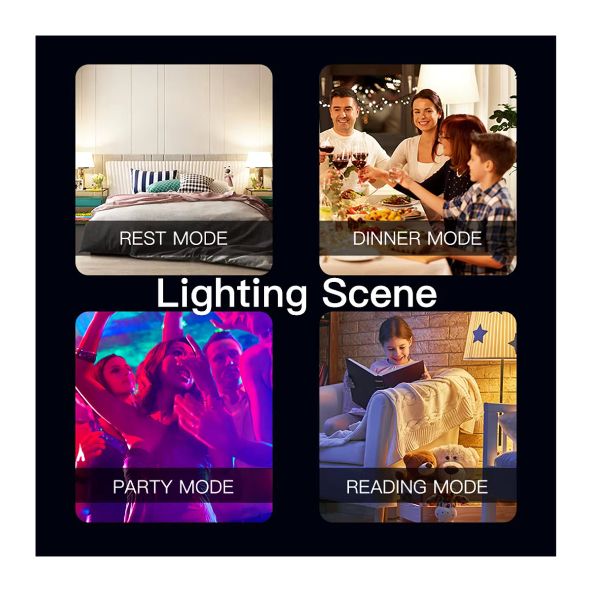 MOES Smart LED Glühbirne GU10 RGB+C+W Weiß dimmbar mit Tuya ZigBee/WiFi App-Steuerung für Alexa und Google Home - Bild 2