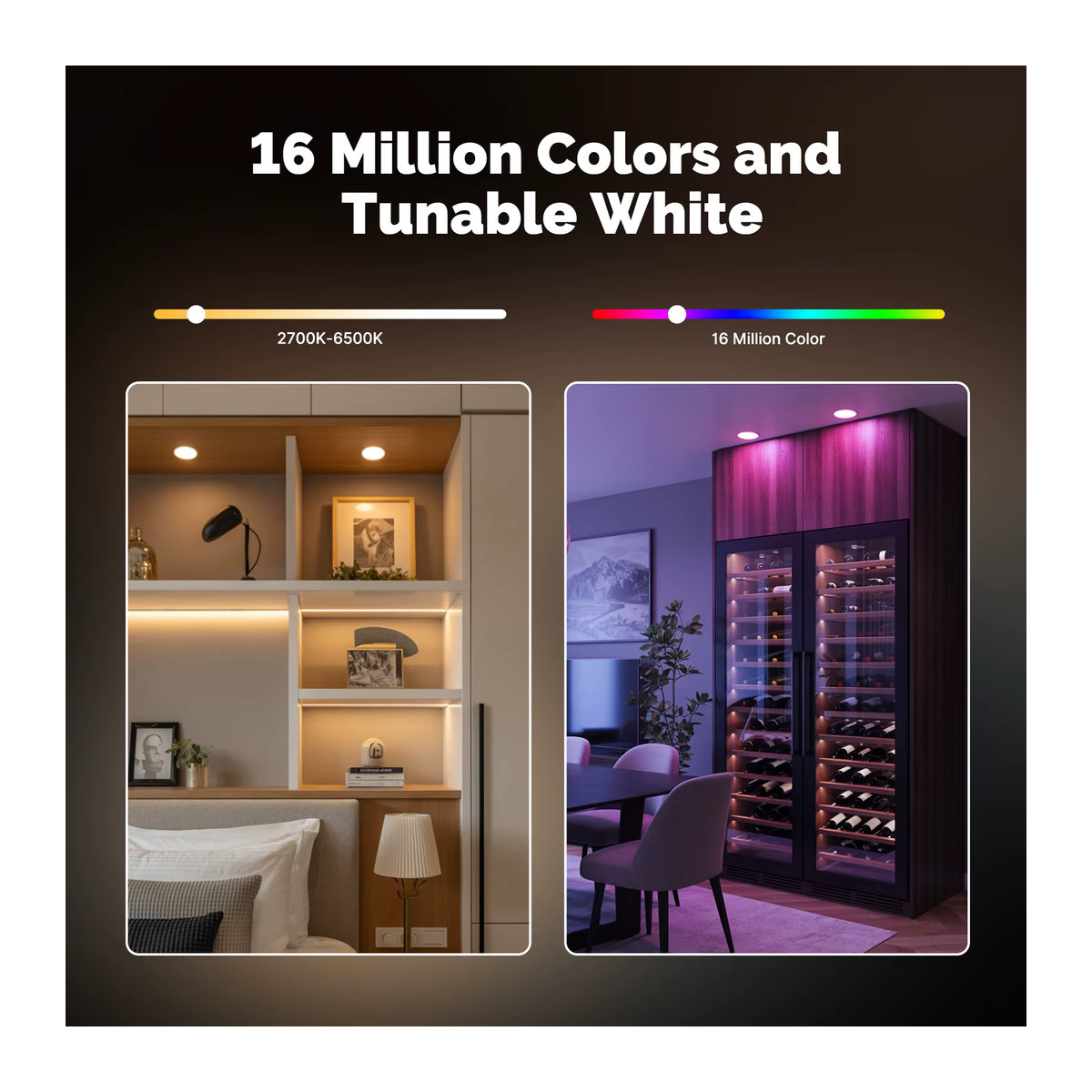 MOES Tuya ZigBee Smart LED GX53 Lampe, dimmbare Farbwechsel Glühbirne mit Musik-Synchronisation, kompatibel mit Alexa und Google Home, Bunt - Bild 2