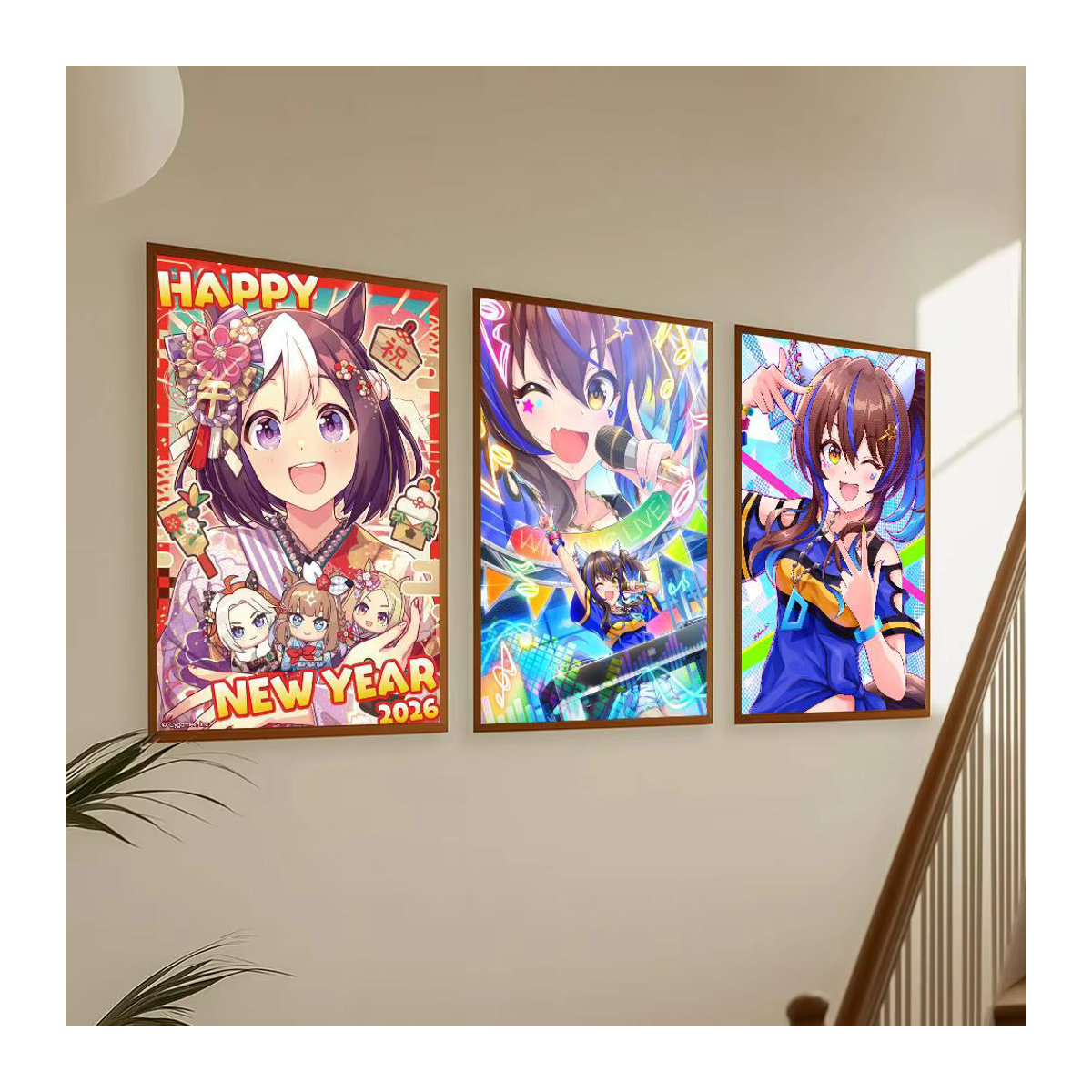 Moetch Agnes Tachyon U-Uma Musume Wandkunst Poster Aufkleber, mehrfarbig, wasserfest - Bild 3