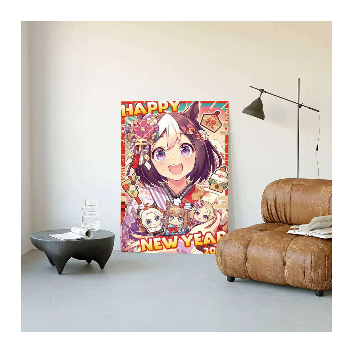 Moetch Agnes Tachyon U-Uma Musume Wandkunst Poster Aufkleber, mehrfarbig, wasserfest - Bild 4