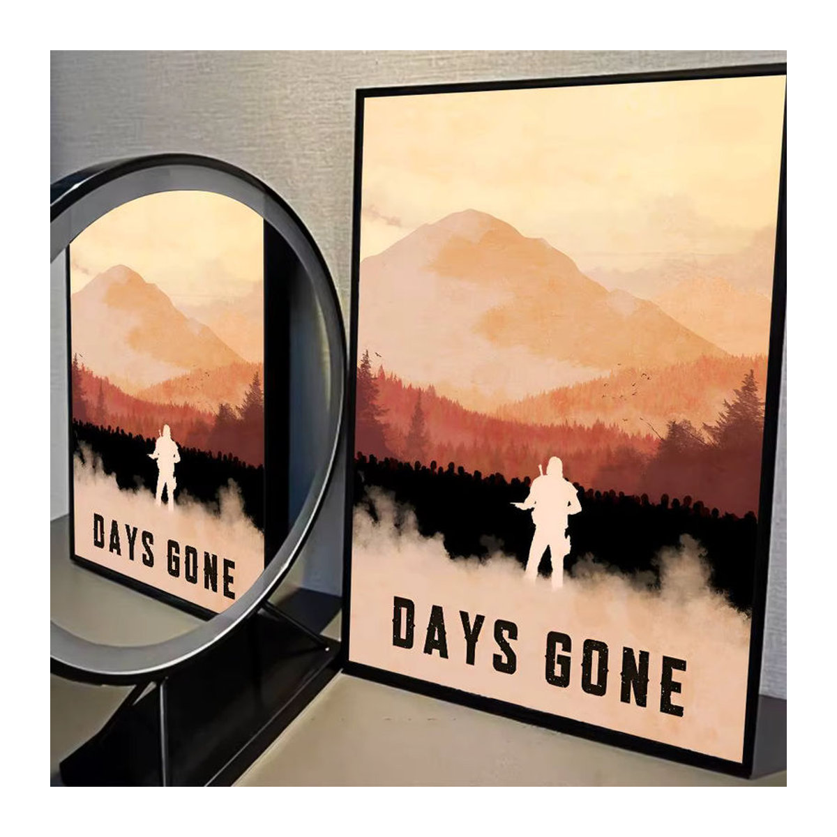 Moetch Days Gone Film Sticky Poster Vintage Wandaufkleber aus Papier in Weiß und Mehrfarbig - Bild 2