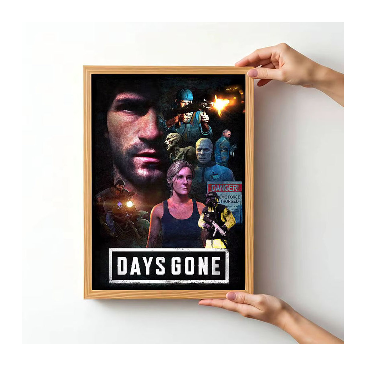 Moetch Days Gone Film Sticky Poster Vintage Wandaufkleber aus Papier in Weiß und Mehrfarbig - Bild 3