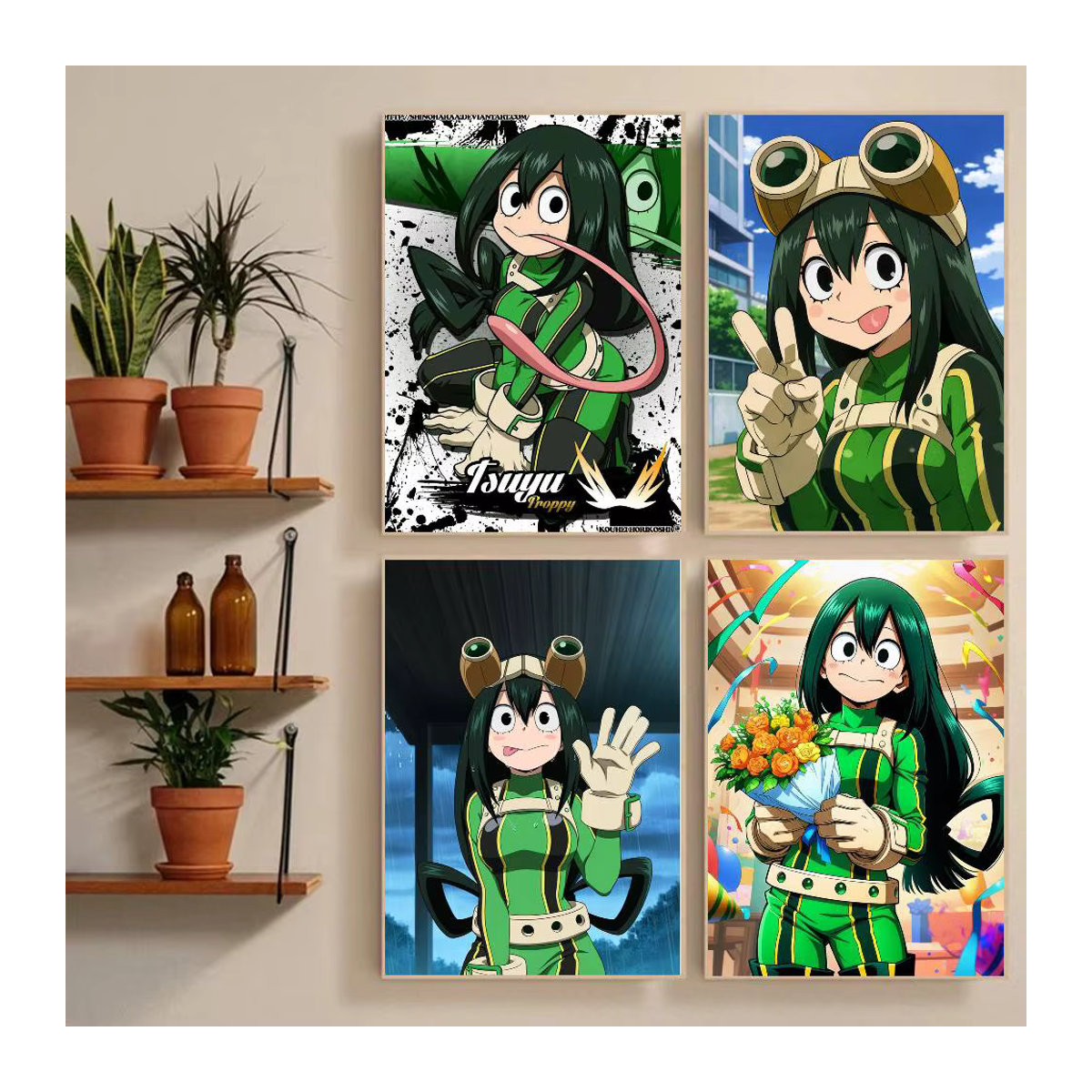 Moetch Froppy T-Tsuyu A-Asui Poster Aufkleber, mehrfarbig, wasserfeste Wandkunst für Wohnzimmer und Schlafzimmer - Bild 2