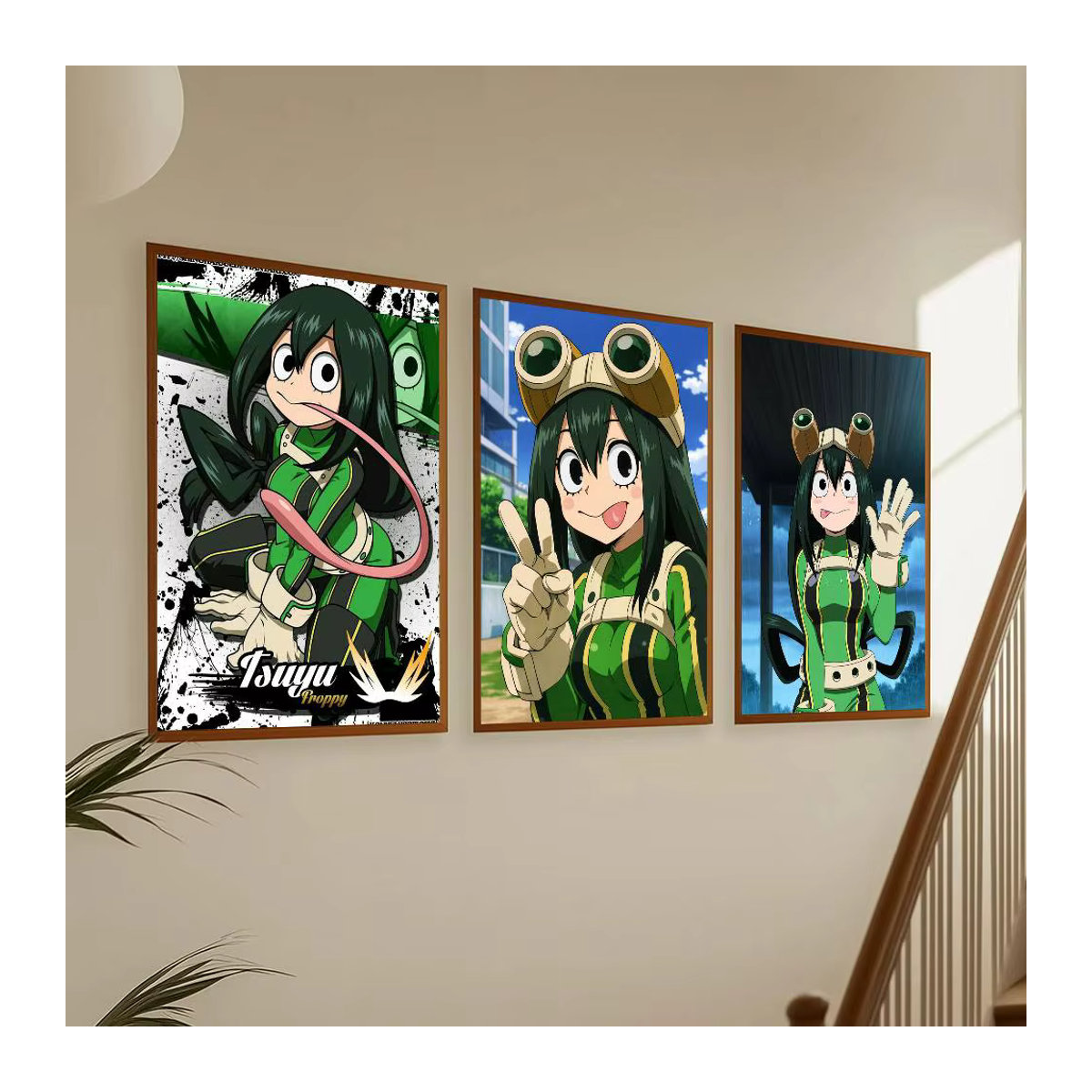 Moetch Froppy T-Tsuyu A-Asui Poster Aufkleber, mehrfarbig, wasserfeste Wandkunst für Wohnzimmer und Schlafzimmer - Bild 3