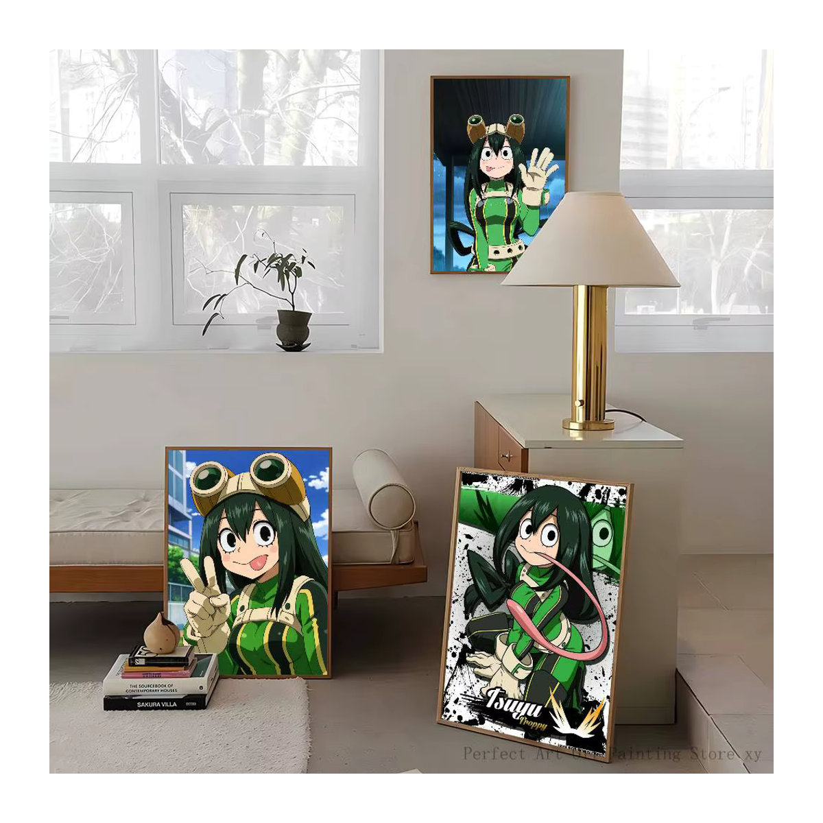 Moetch Froppy T-Tsuyu A-Asui Poster Aufkleber, mehrfarbig, wasserfeste Wandkunst für Wohnzimmer und Schlafzimmer - Bild 4