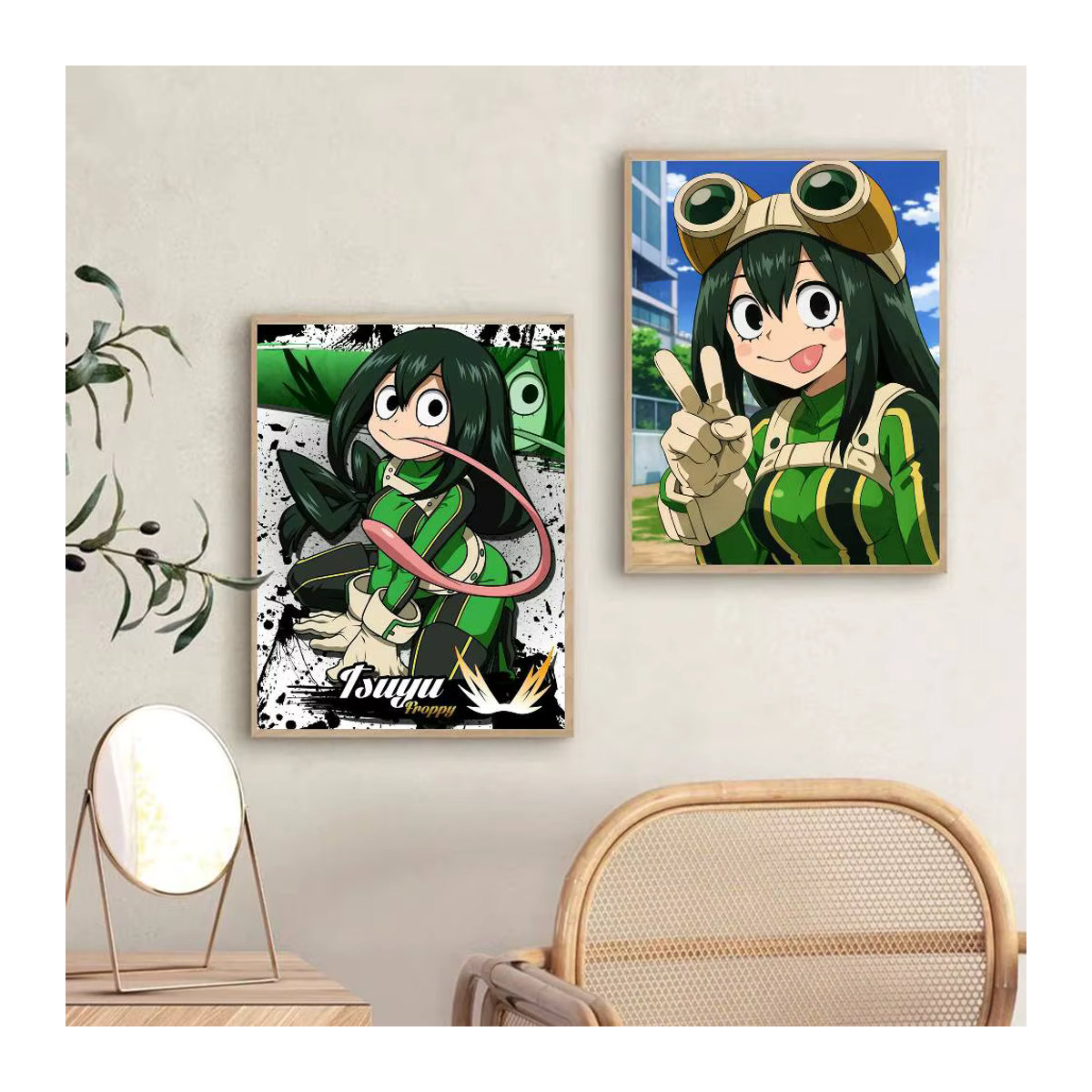 Moetch Froppy T-Tsuyu A-Asui Poster Aufkleber, mehrfarbig, wasserfeste Wandkunst für Wohnzimmer und Schlafzimmer - Bild 5