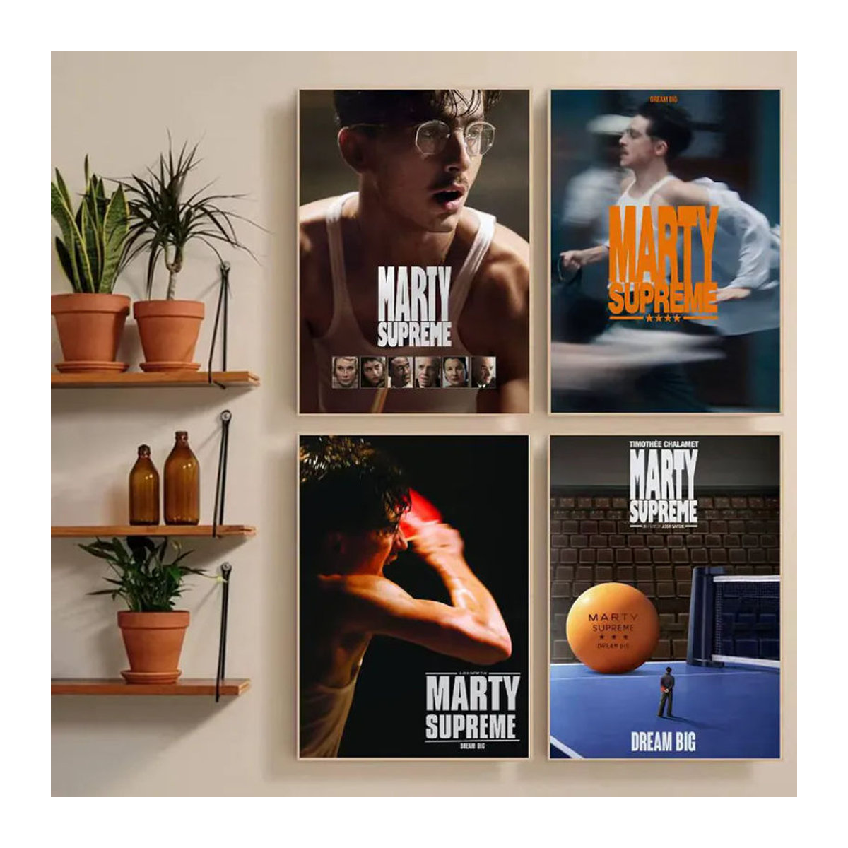 Moetch M-Marty Supreme Poster Aufkleber, wasserfeste Wandkunst für Wohnzimmer und Schlafzimmer, mehrfarbig, rechteckig - Bild 2
