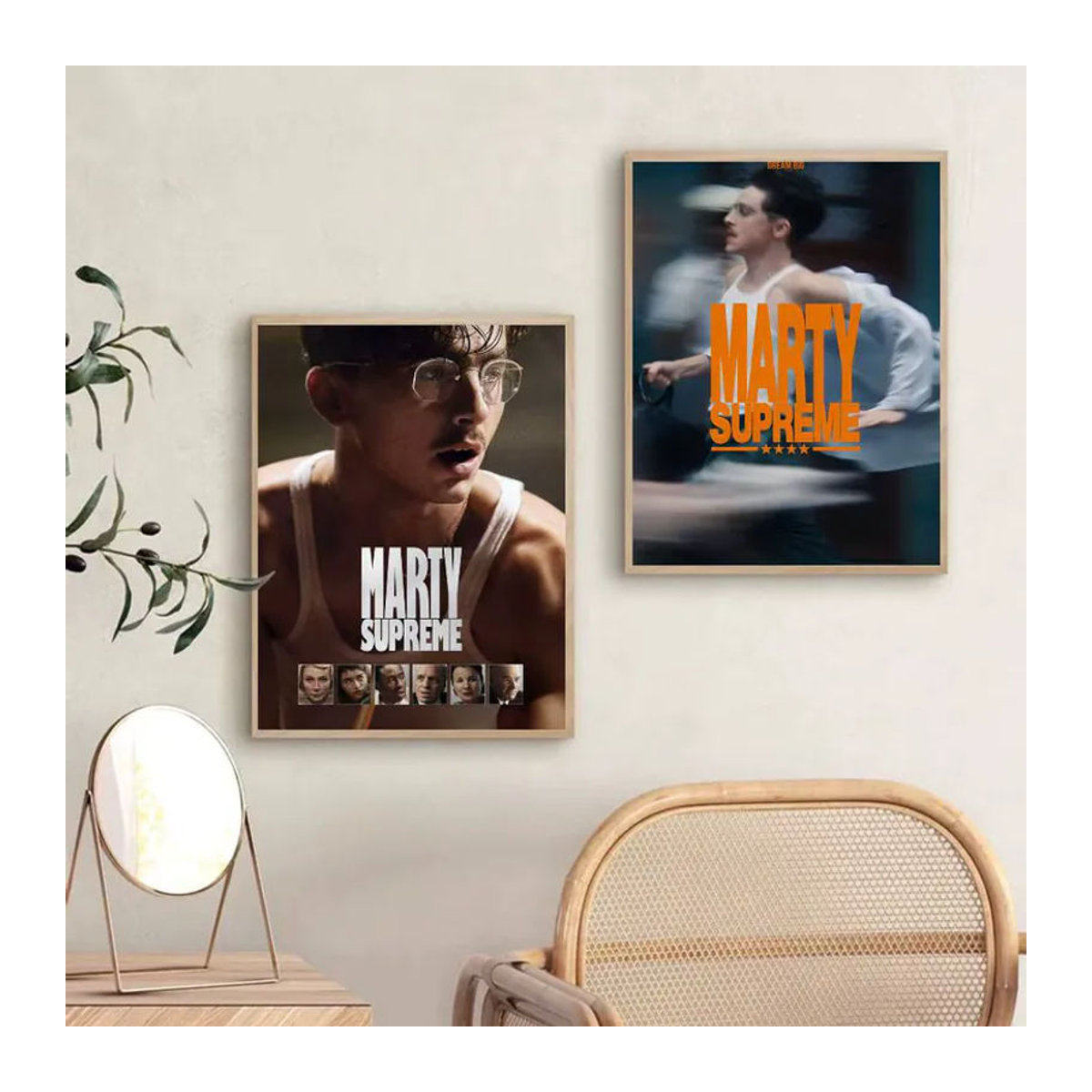 Moetch M-Marty Supreme Poster Aufkleber, wasserfeste Wandkunst für Wohnzimmer und Schlafzimmer, mehrfarbig, rechteckig - Bild 5
