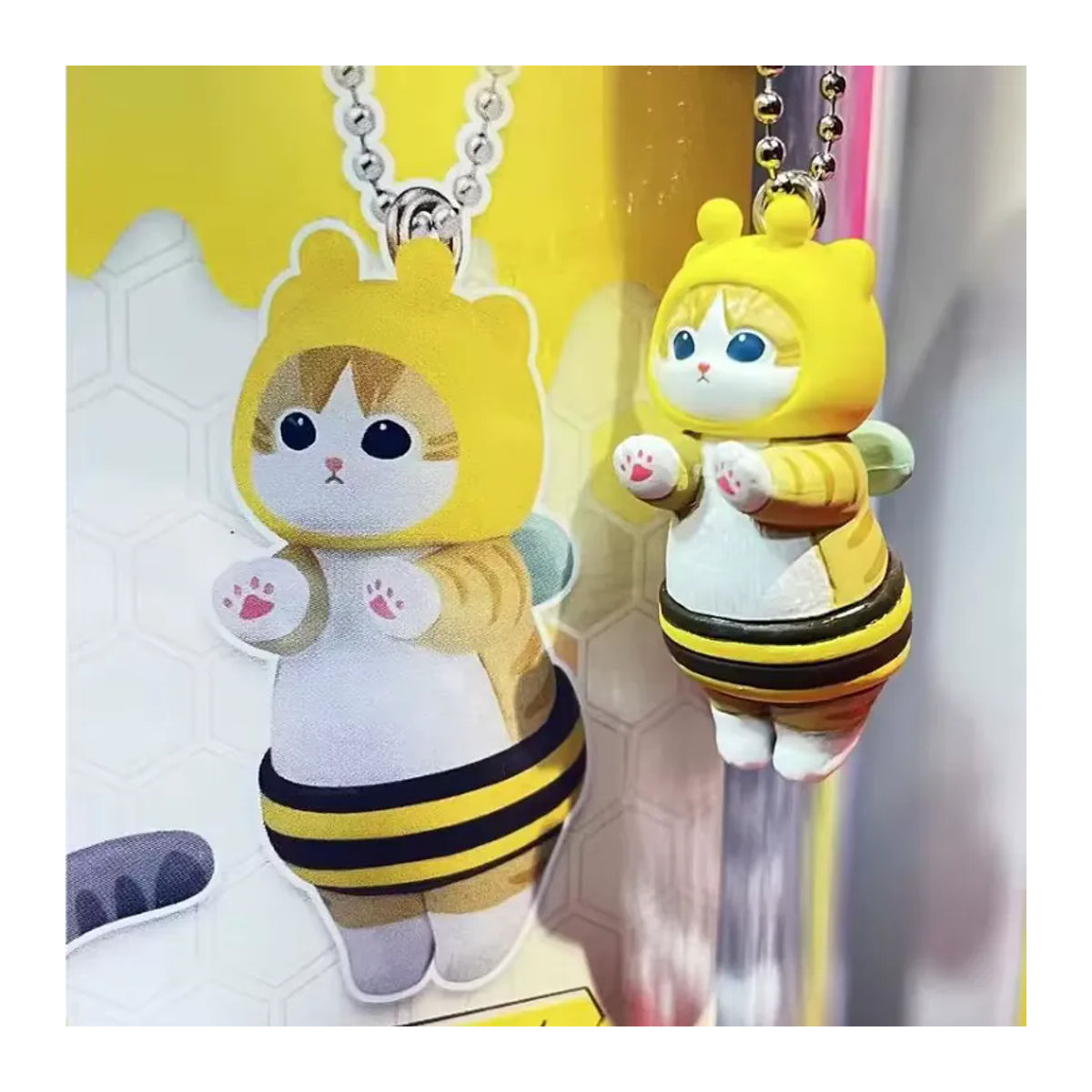 Mofusand Biene Blind Box Twisted Egg Anime Figur Gelb Handgefertigtes Kunstharz Modell Ornament - Bild 3