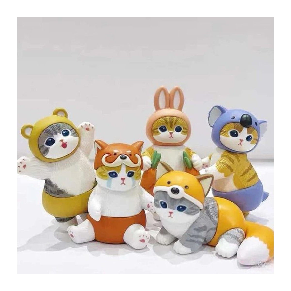Mofusand Blind Box Modellfigur Niedliche Katze mit Hasen-Verkleidung, mehrfarbig, Schreibtisch-Deko aus Kunststoff - Bild 1