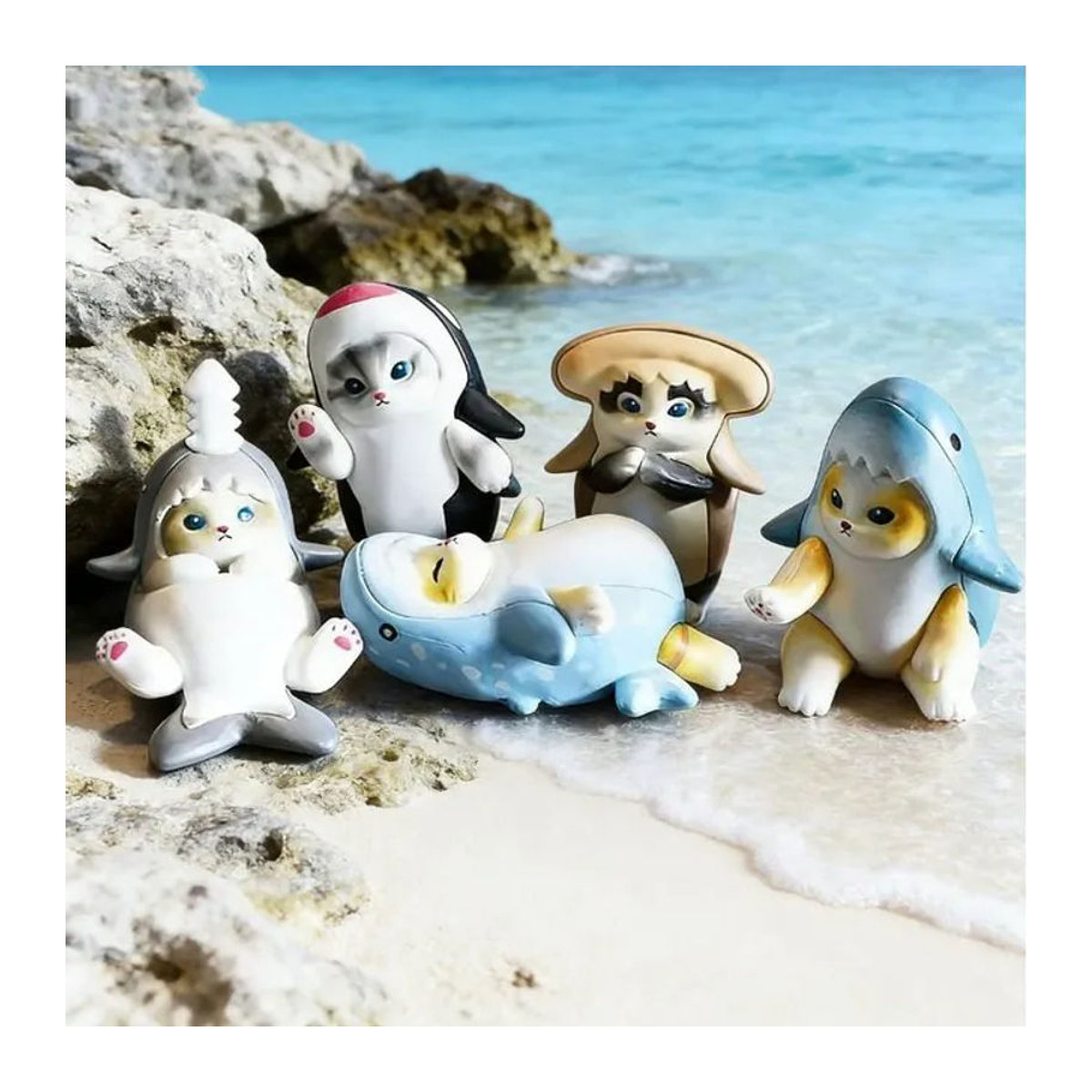 Mofusand Hai-Katze Actionfigur Blindbox aus Kunststoff in Mehrfarbig als dekoratives Sammlerstück - Bild 1