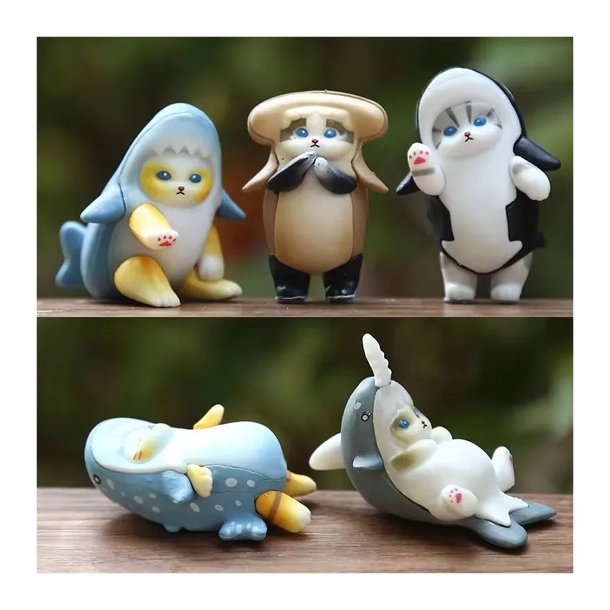 Mofusand Hai-Katze Actionfigur Blindbox aus Kunststoff in Mehrfarbig als dekoratives Sammlerstück - Bild 3