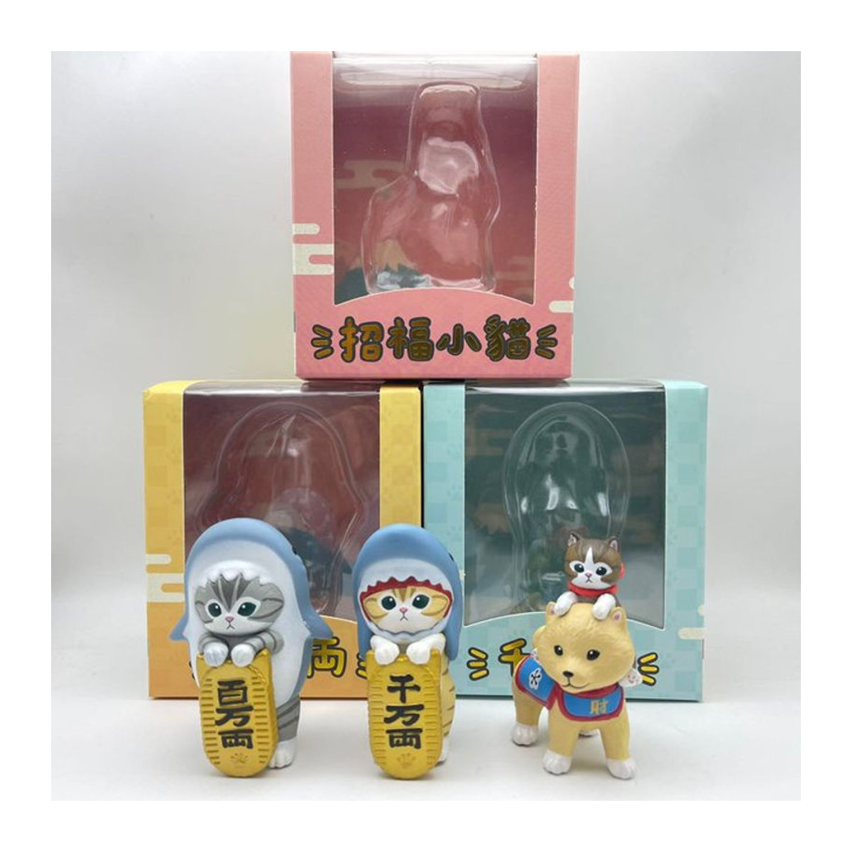 Mofusand Lucky Cat Actionfigur aus Kunststoff in Mehrfarbig als niedliche Anime-Dekoration für Kinder - Bild 1