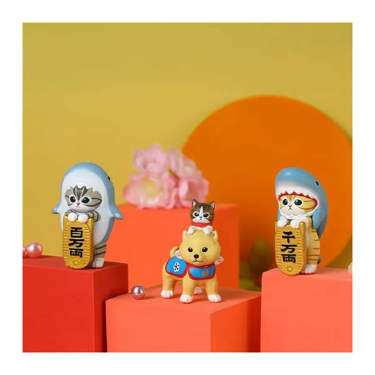 Mofusand Lucky Cat Actionfigur aus Kunststoff in Mehrfarbig als niedliche Anime-Dekoration für Kinder - Bild 2