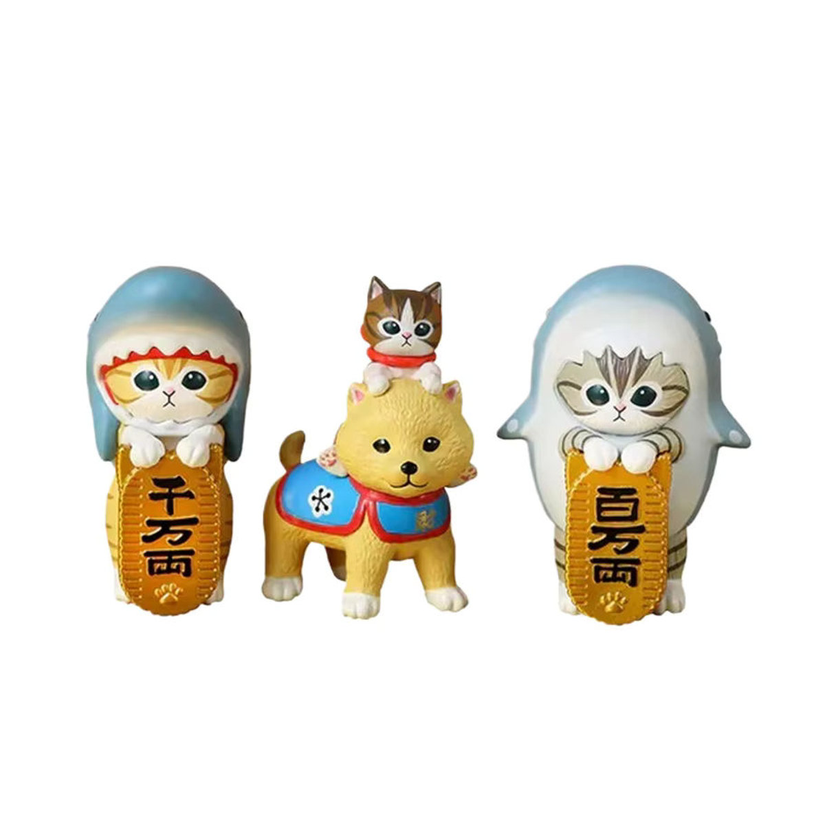 Mofusand Lucky Cat Actionfigur aus Kunststoff in Mehrfarbig als niedliche Anime-Dekoration für Kinder - Bild 7
